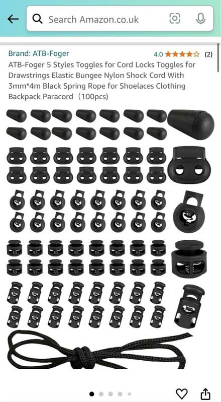 Photo of free Asstd toggles for cords/drawstrings (MK3) #2