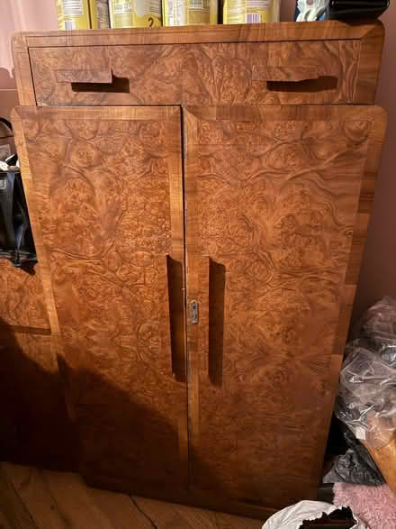 Photo of free Antique Art deco maple wardrobe (Falconwood) #1