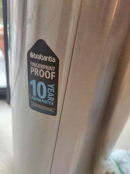 Photo of free 30L Brabantia bin with liners (Finchley N3) #3
