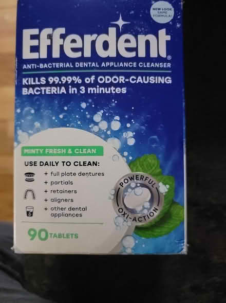 Photo of free Box of Efferdent, 7 tablets used (Udist) #1