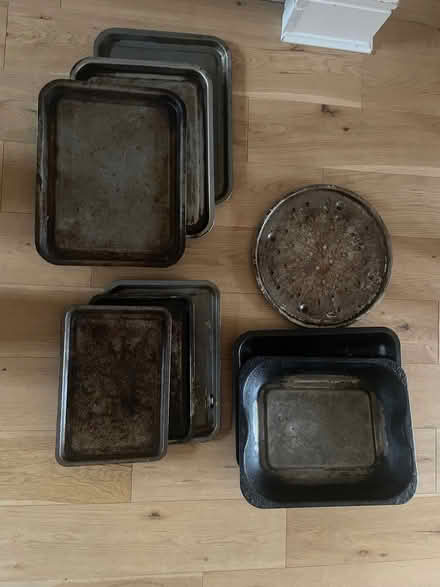 Photo of free Oven Trays x 9 (Brooklands Meadows Park MK10) #1