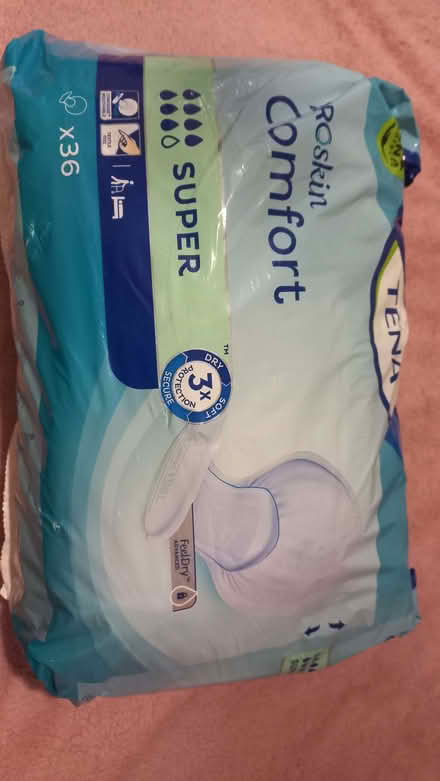 Photo of free Tena pads. (Queenstown FY1) #3