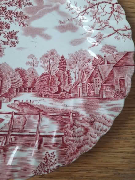 Photo of free Red 8" 'Cotswold' plate (Bedhampton PO9) #3