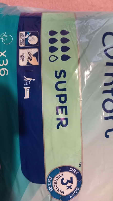 Photo of free Tena pads. (Queenstown FY1) #2