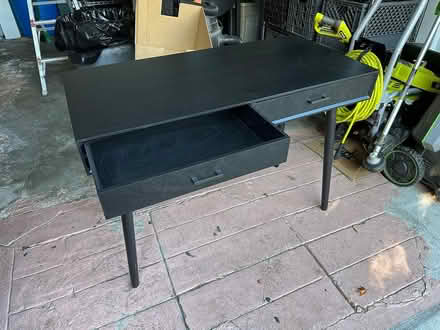 Photo of free Black Two Drawer Desk (Queen Anne) #1