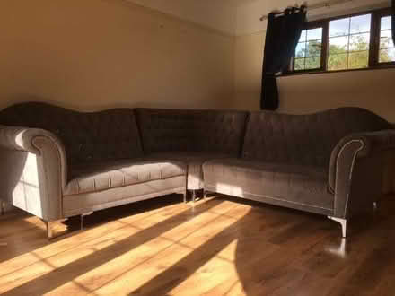 Photo of free large corner sofa (Wrenbury CW5) #1