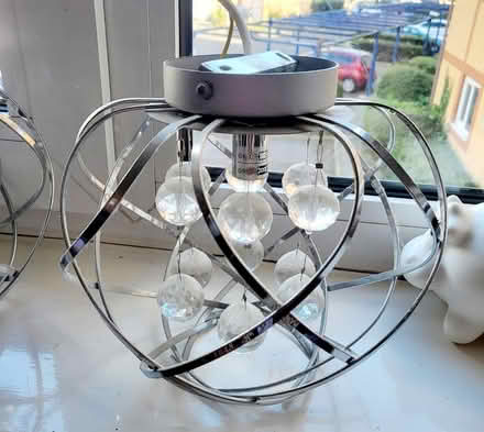 Photo of free Chrome/Silver Light Fittings x 2 (Grays) #2