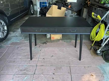 Photo of free Black Two Drawer Desk (Queen Anne) #3