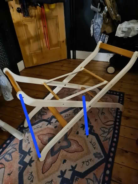 Photo of free Moses basket stand (Wood green) #1