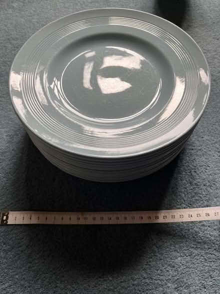 Photo of free Set of different sized light blue food plates (Fleetville AL1) #4