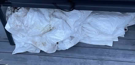 Photo of free 2 white tarpaulins (Claughton) #1