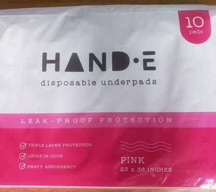 Photo of free disposable underpads (20003/RFK Stadium) #1