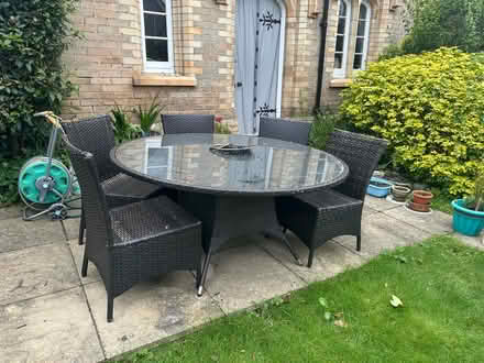 Photo of free Garden table and 4 chairs (Merley) #3