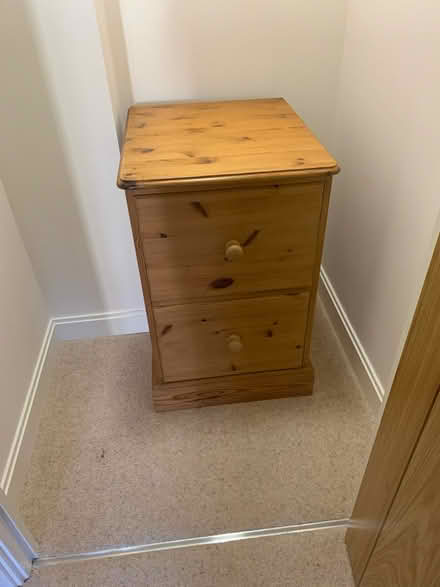 Photo of free Pine filing cupboard (Devizes Wiltshire SN10) #1