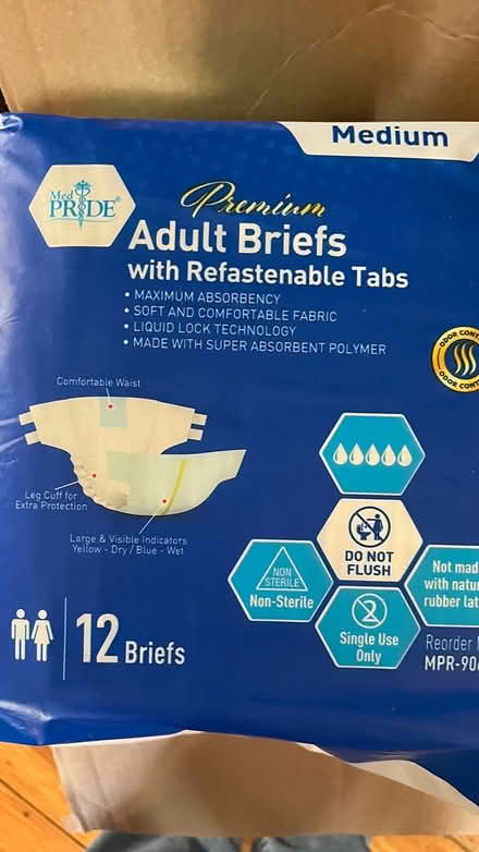 Photo of free Incontinence supplies (Summitville, NY) #2