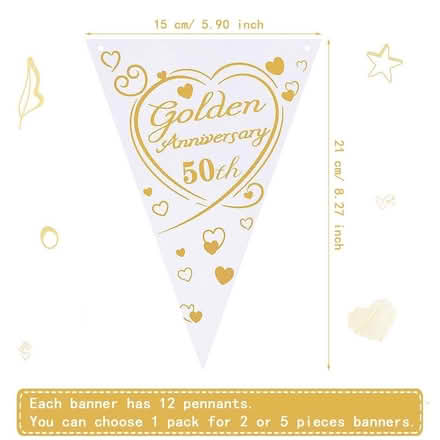 Photo of free 50th Anniversary bunting 12ft x 3 (West Haddon) #1