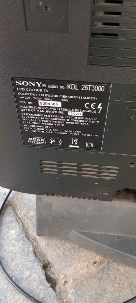 Photo of free TV with remote (Bristol BS4) #1