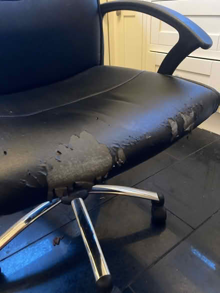 Photo of free Faux leather office chair (Withington M20) #4