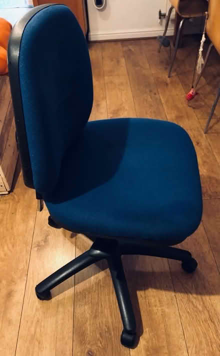 Photo of free Dark blue office chair (MK43) #1
