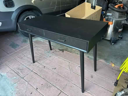 Photo of free Black Two Drawer Desk (Queen Anne) #2