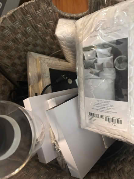 Photo of free Large basket of decor items (Capitol Hill) #2