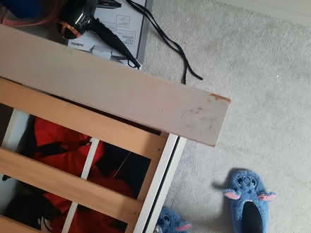 Photo of free Single white wooden bed (Greaves LA1) #3