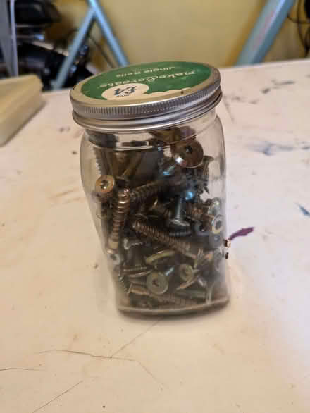 Photo of free jar of mixed bolts and screws (Uphill BS24) #2