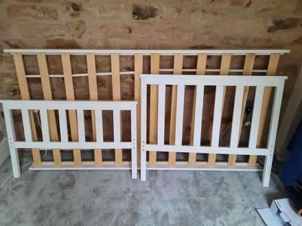 Photo of free Single white wooden bed (Greaves LA1) #2