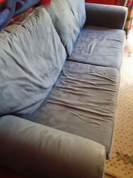 Photo of free Three seater dark blue sofa bed (Palmer Park RG6) #4