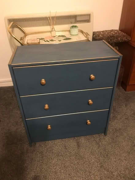 Photo of free Blue chest of drawers (Sutton SM1) #1