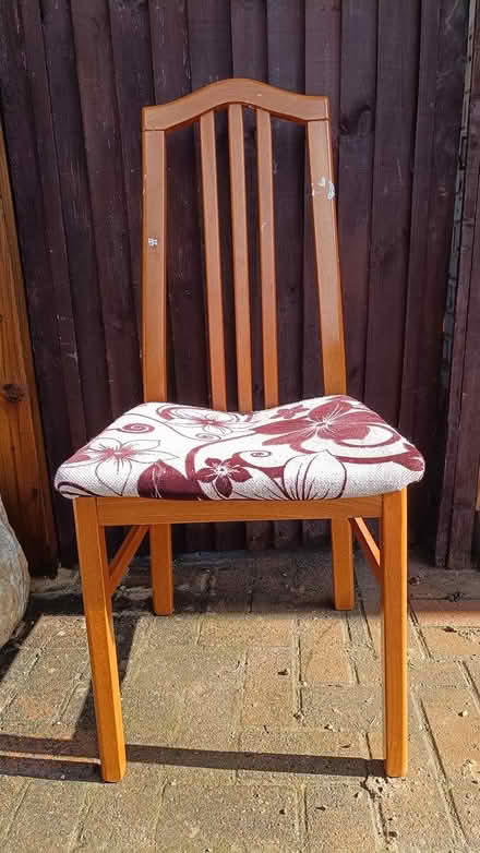 Photo of free 3 wooden chairs (seat broken) (Near Church of Saint Mary KT4) #1