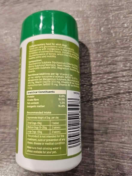 Photo of free Glucosamine Tablets for Dogs (Buckeridge DY14) #3