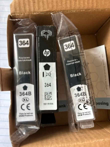 Photo of free 3 black ink cartridges 364 (DN10- mattersey) #1