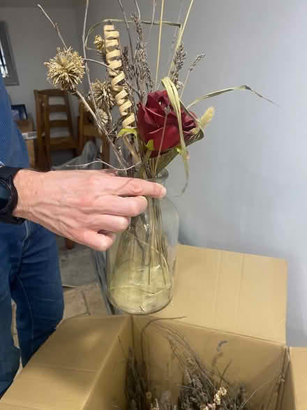 Photo of free Glass jars with dried flowers (West Greenwich SE10) #1