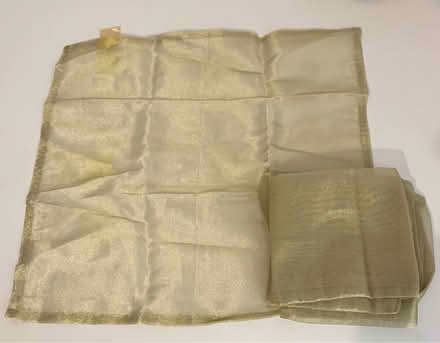 Photo of free Gold organza napkins x 4 (Hammersmith) #1