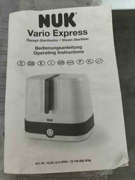 Photo of free Vario Express Bottle Steriliser (Weston-super-Mare BS23) #3