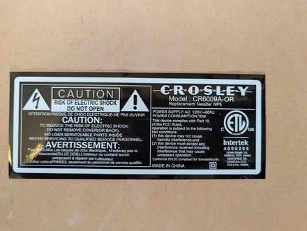 Photo of free Broken record player (S8 Heeley) #3