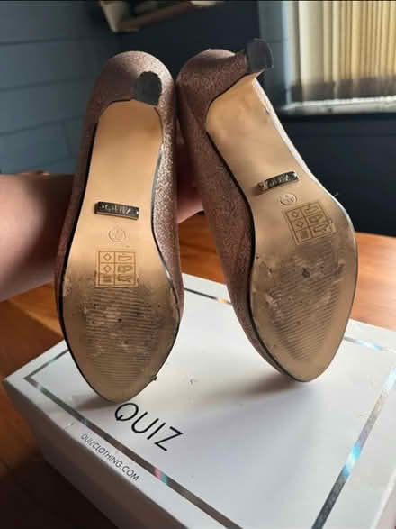 Photo of free Quiz glitter heels size 5 (Top Valley NG5) #4