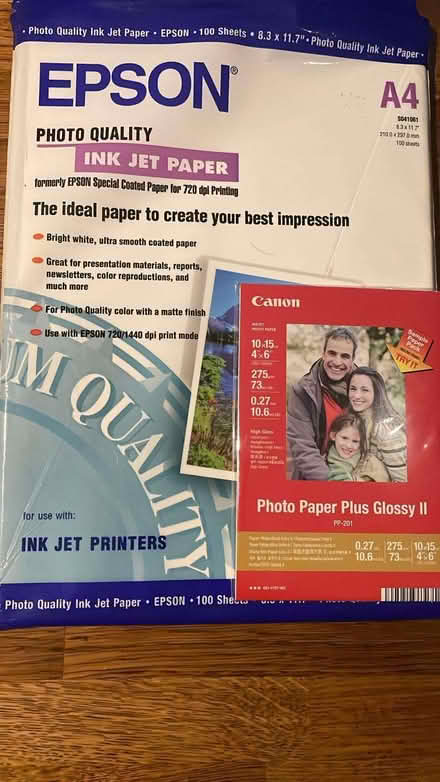 Photo of free Inkjet photo paper (Lake End SL6) #1