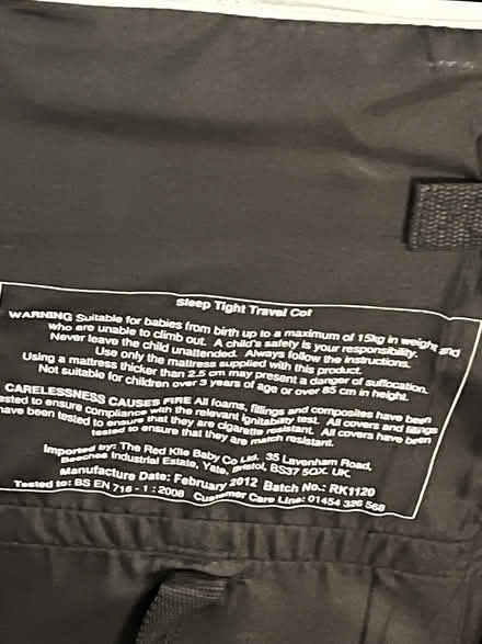 Photo of free Travel cot (Auchinleck KA18) #1