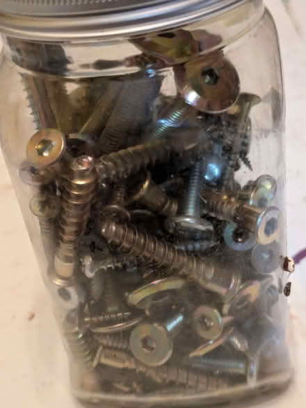 Photo of free jar of mixed bolts and screws (Uphill BS24) #1
