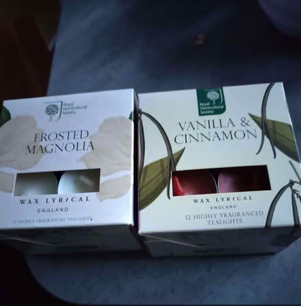 Photo of free 2 boxes of royal horticultural society tealights (Hampden Park BN22) #1