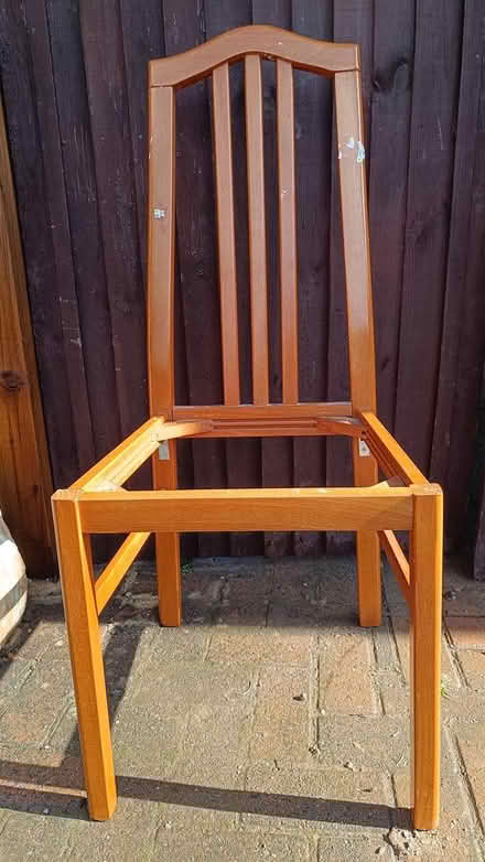 Photo of free 3 wooden chairs (seat broken) (Near Church of Saint Mary KT4) #2
