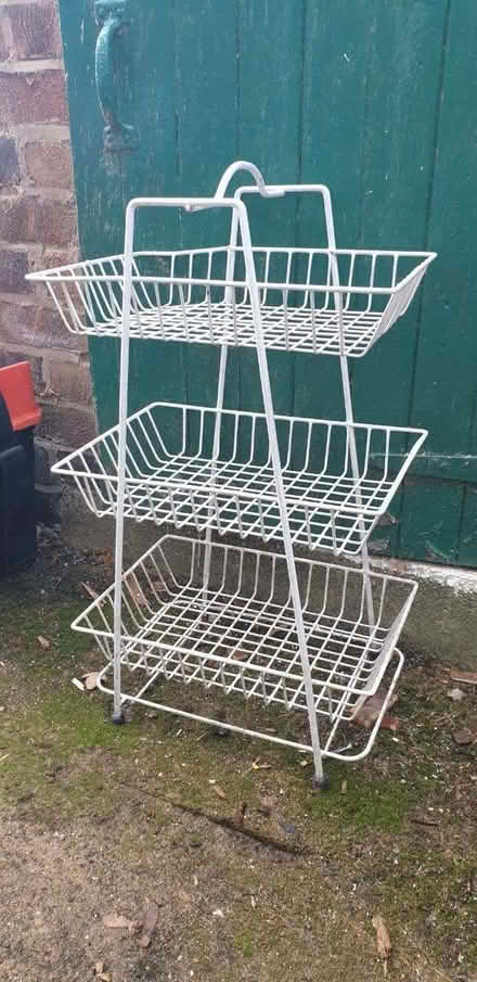 Photo of free 3-tier metal rack - mesh baskets (Carbrook S9) #1