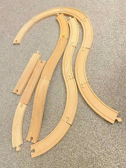 Photo of free IKEA toy wooden train rail (SW19 8qz) #1