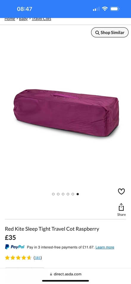 Photo of free Travel Cot (Morden SM4) #3
