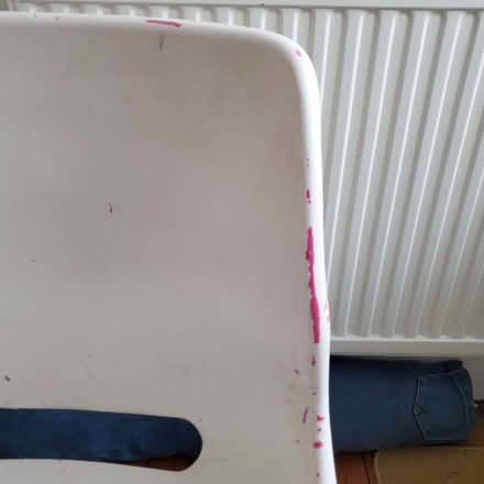 Photo of free Plastic chair (originally pink, now painted white) (Dyke Road area BN1) #2