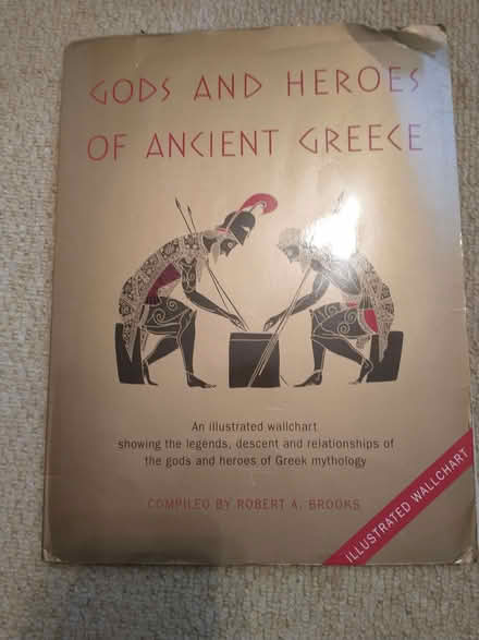 Photo of free Gods & Heroes of Ancient Greece Wallchart (Lakenham NR1) #1