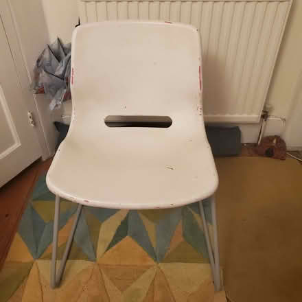 Photo of free Plastic chair (originally pink, now painted white) (Dyke Road area BN1) #1
