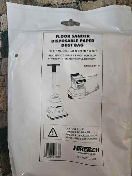 Photo of free Floor sander disposable bag (Camberwell) #1